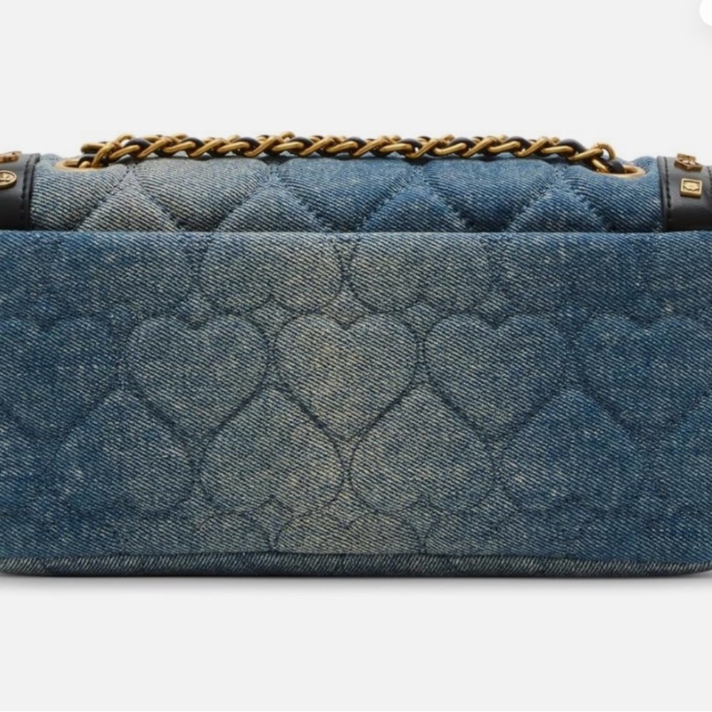 Betsey Johnson Gray Quilted Shoulder Bag - Picture 5 of 7